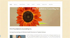 Desktop Screenshot of firmfoundations-counseling.com